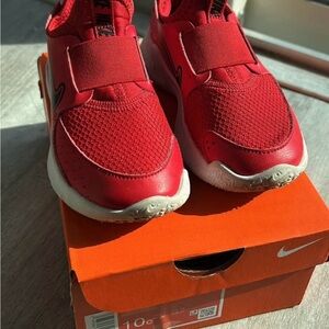 Nike Kids Red Flex Runner 3 Slip-On Sneakers